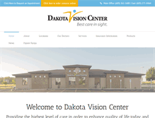 Tablet Screenshot of dakotavisioncenter.com